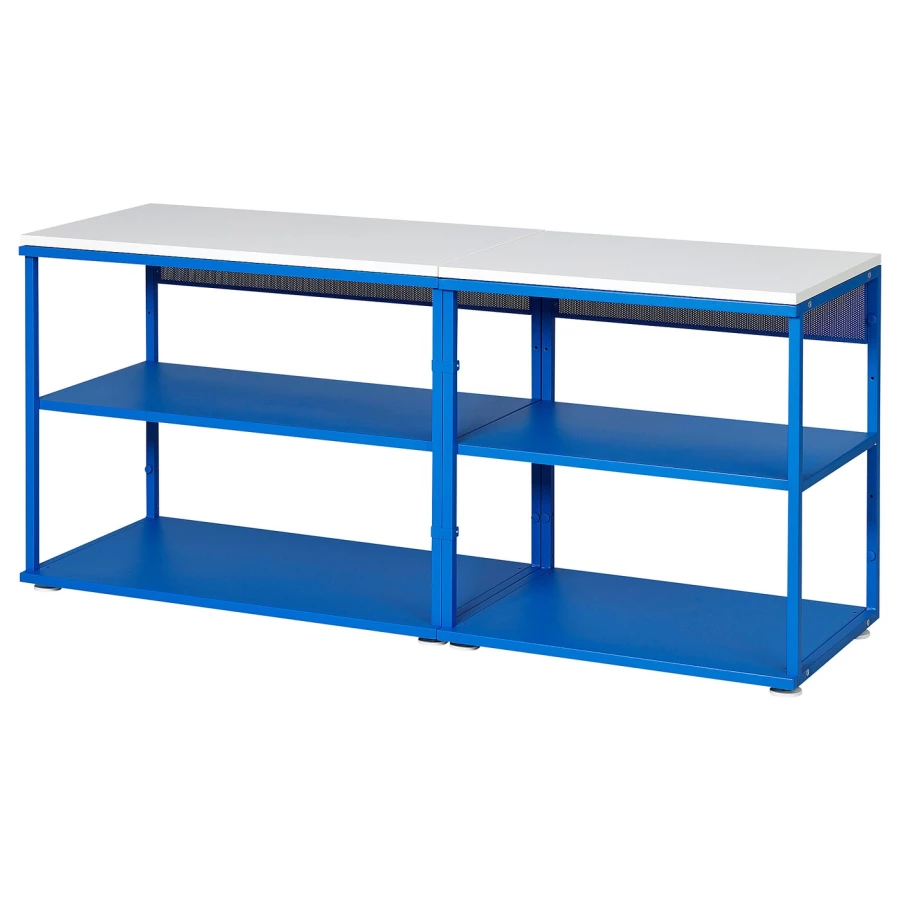 Стеллаж - IKEA PLATSA, 140х42х63 см, синий, ПЛАТСА ИКЕА (изображение №1)