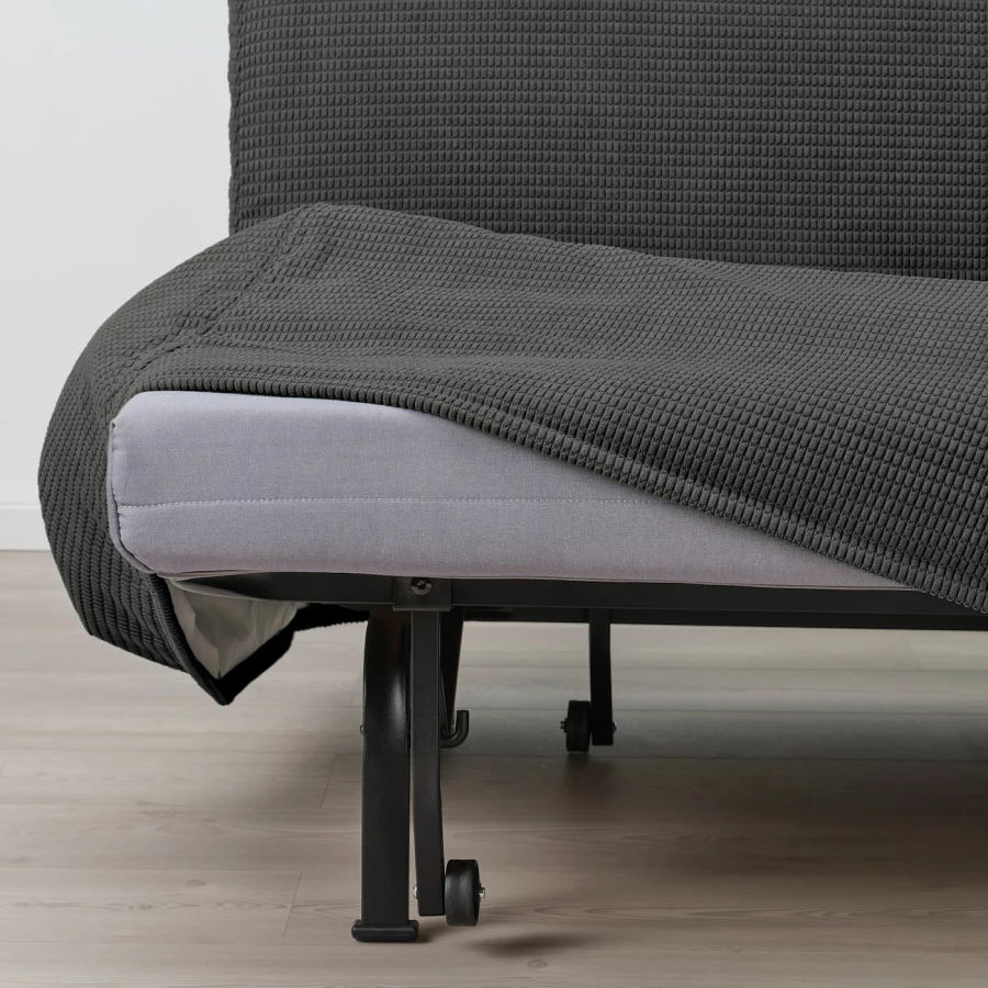 Кресло с откидной спинкой - IKEA LYCKSELE LÖVÅS/ЛИКСЕЛЕ ЛЕВОС ИКЕА, 87х100х80 см, черный (изображение №5)