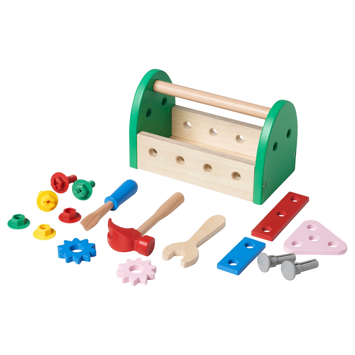 Набор игрушечных инструментов из 13 предметов - IKEA BLOMFLUGA/БЛОМФЛЮГА ИКЕА, разноцветный