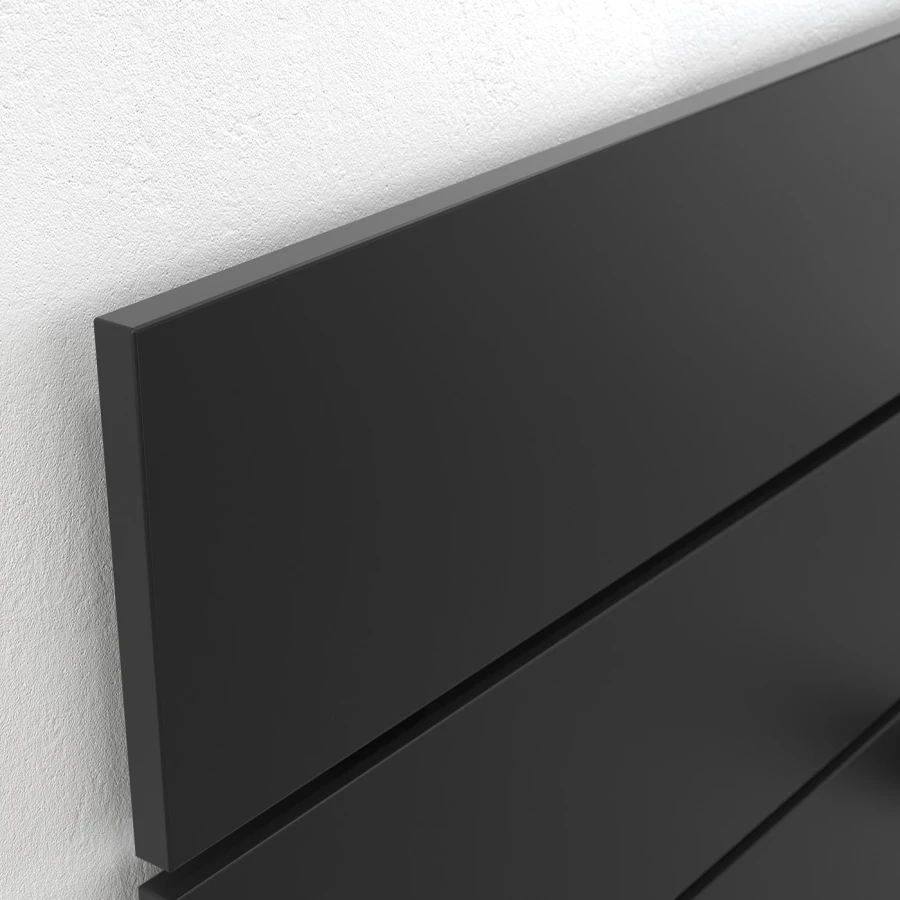 Изголовье кровати - NORDLI IKEA/ НОРДЛИ ИКЕА, 130х84 см, черный (изображение №3)