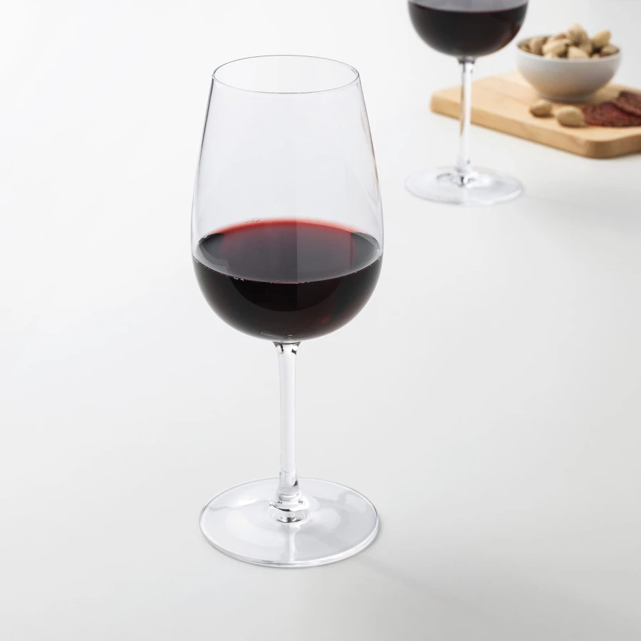 Набор бокалов для вина, 6 шт. - IKEA STORSINT, 490 мл, прозрачное стекло, СТОРСИНТ ИКЕА (изображение №6)