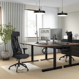 Второе фото. Офисный стул с подлокотниками - IKEA JÄRVFJÄLLET/JARVFJALLET/ЖАРВФЖАЛЛЕТ ИКЕА, темно-серый