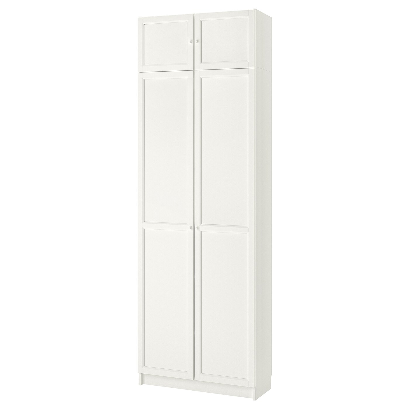 Книжный шкаф с дверцей - BILLY/OXBERG IKEA/ БИЛЛИ/ОКСБЕРГ ИКЕА, 30х80х237 см, белый