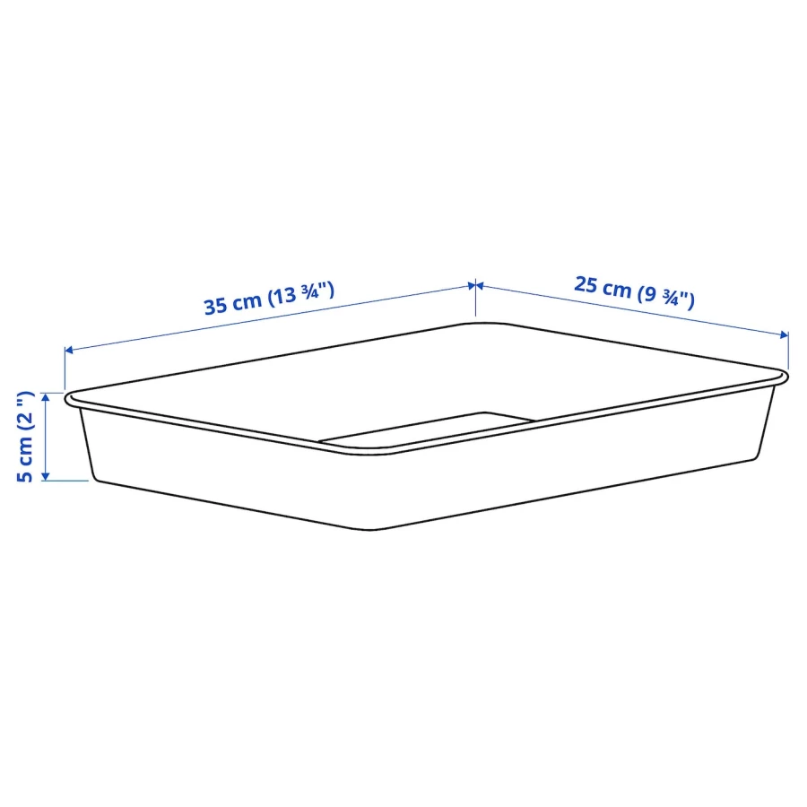 Коробка - NOJIG  IKEA/ НОЙИГ ИКЕА, 25х35х5 см, бежевый (изображение №11)