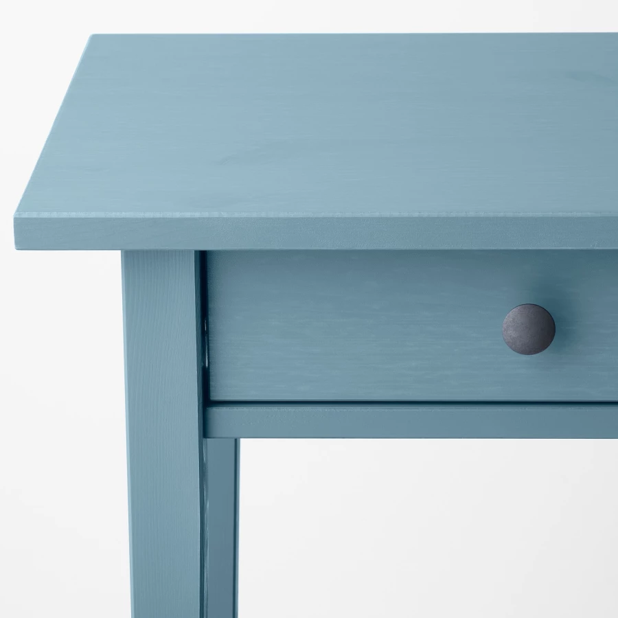 Тумбочка прикроватная - IKEA HEMNES/ХЕМНЭС ИКЕА, 70х35х46 см, синий (изображение №3)