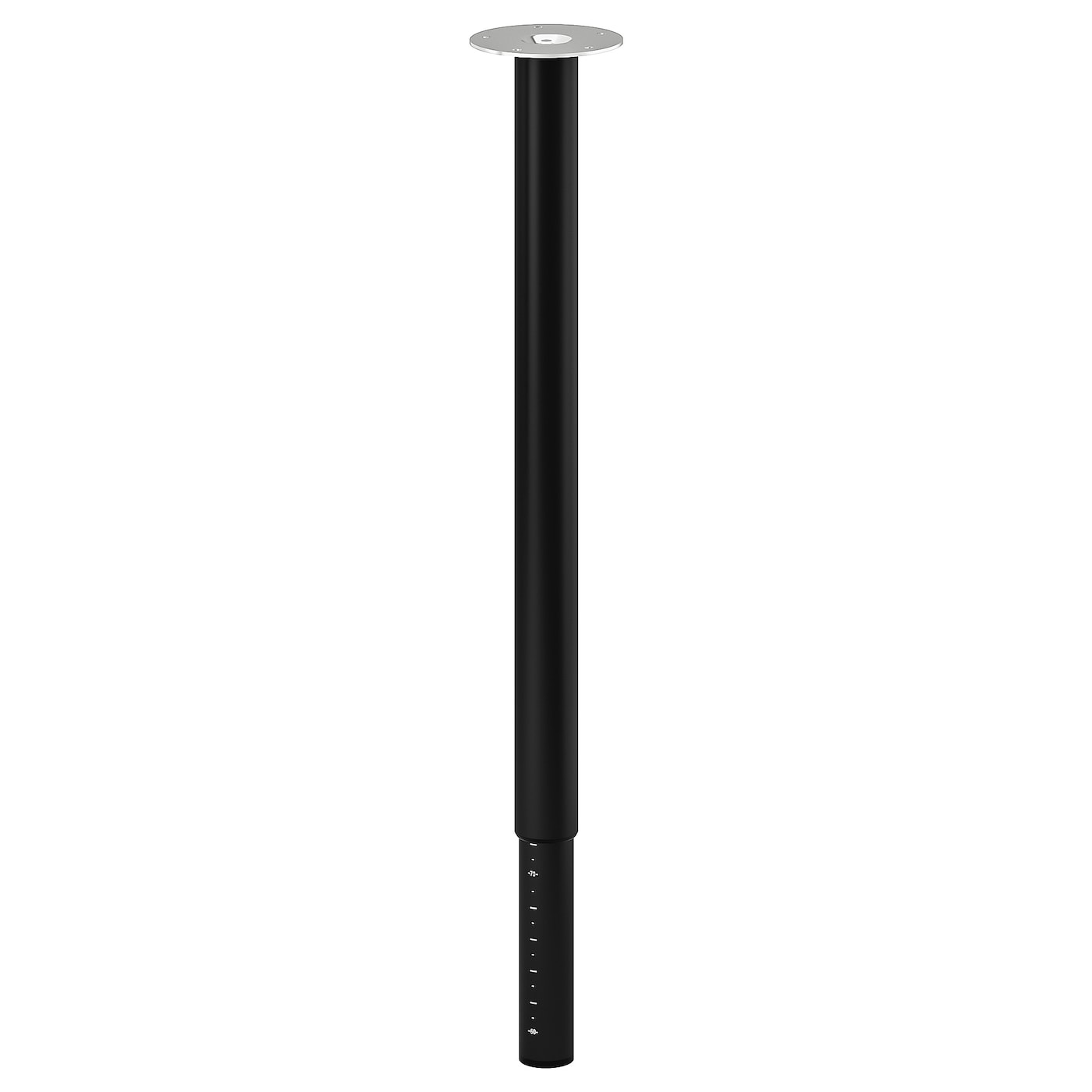 Ножка для стола - IKEA OLOV, 60-90 см, черный, ОЛОВ ИКЕА