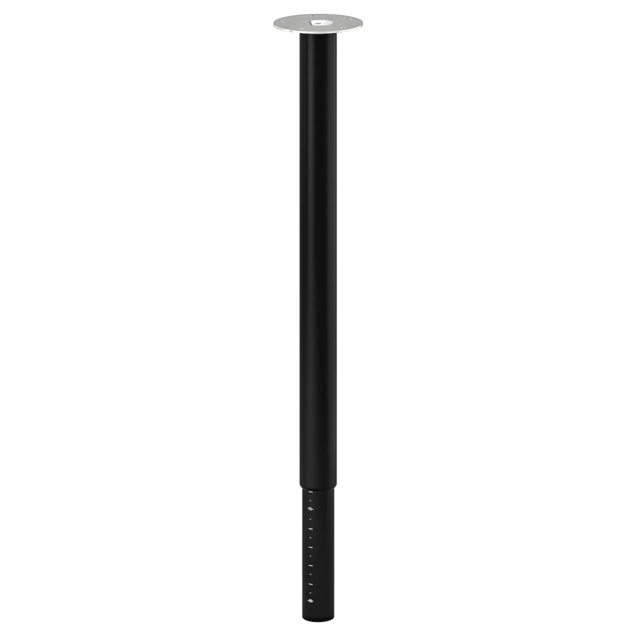 Ножка для стола - IKEA OLOV, 60-90 см, черный, ОЛОВ ИКЕА (изображение №1)