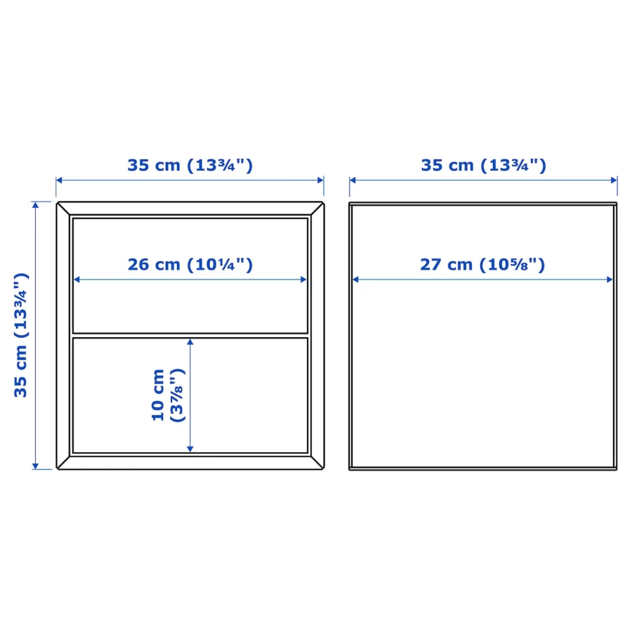 Комбинация навесного шкафа - IKEA EKET / ЭКЕТ ИКЕА, 70x175см, коричневый (изображение №8)