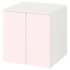 Шкаф детский - IKEA PLATSA/SMÅSTAD/SMASTAD, 60x55x63 см, белый/розовый, ИКЕА
