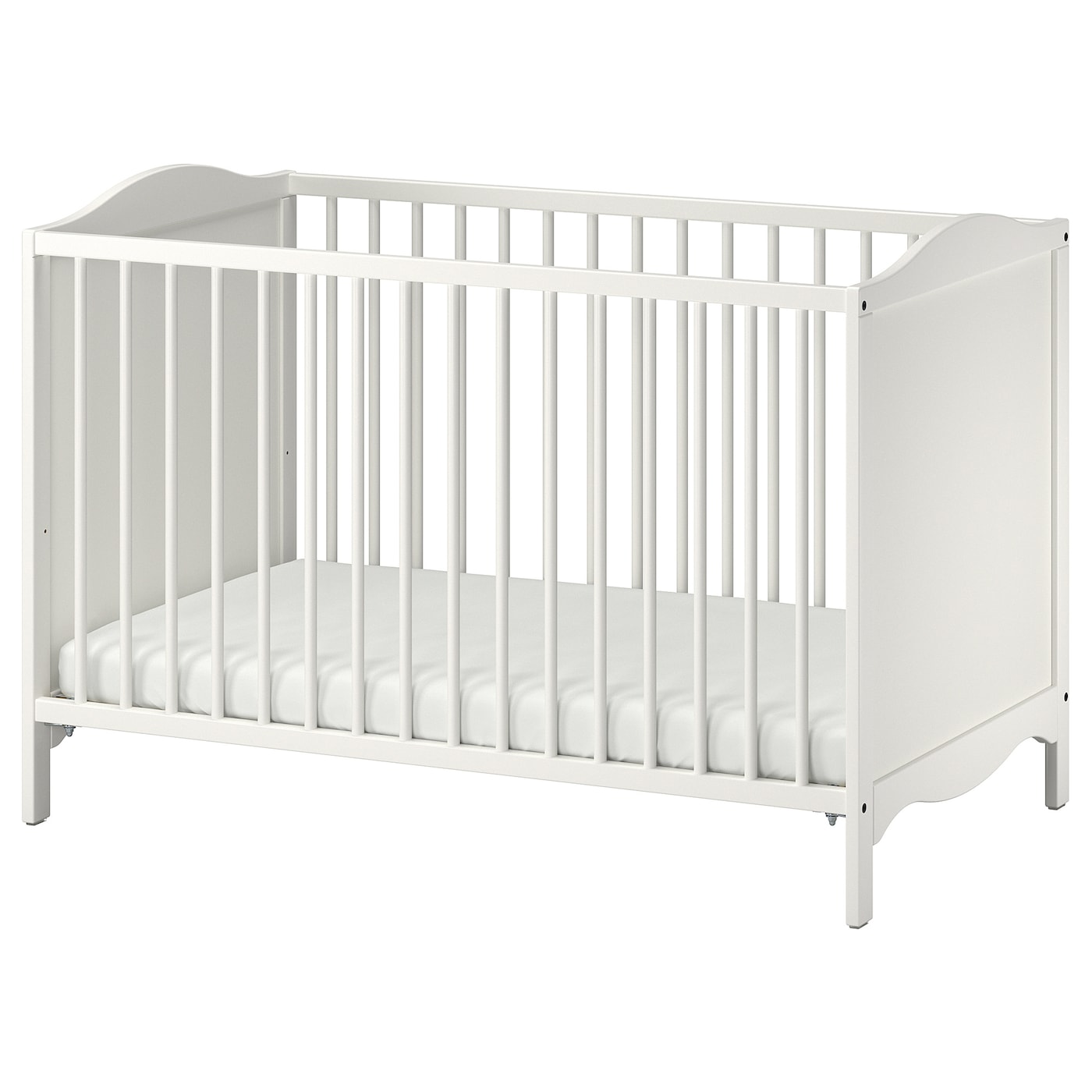 Кровать для новорожденных - IKEA SMÅGÖRA/SMAGORA, 60x120 см, белый, СМОГЁРА ИКЕА