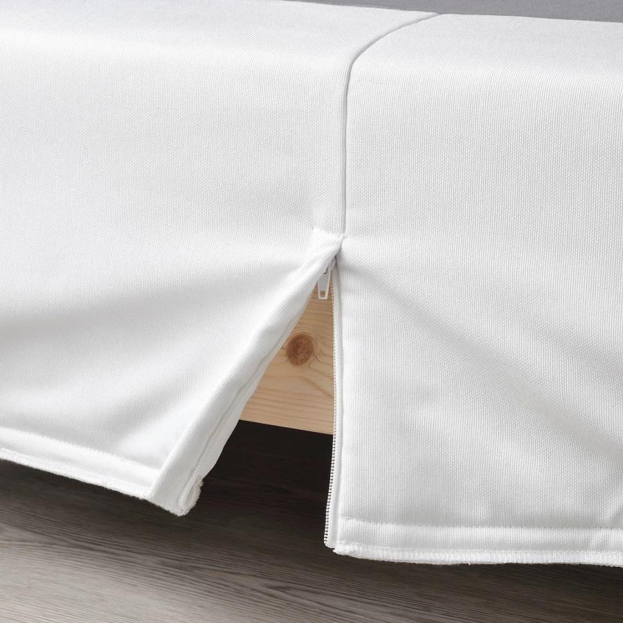 Каркас кровати - LYNGÖR / LYNGОR IKEA/ ЛЮНГЕРЬ ИКЕА, 140х200 см, белый (изображение №4)