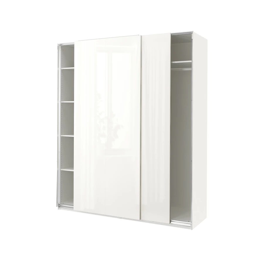 Шкаф-купе - IKEA PAX/HASVIK/ПАКС/ХАСВИК ИКЕА, 200x66x236 см, белый (изображение №1)