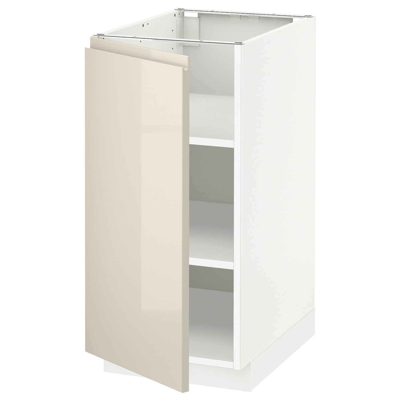 Напольный шкаф - IKEA METOD, 88x62x40см, белый/бежевый, МЕТОД ИКЕА