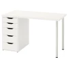 Письменный стол с ящиком - IKEA LAGKAPTEN/ALEX, 120x60 см, белый, АЛЕКС/ЛАГКАПТЕН ИКЕА