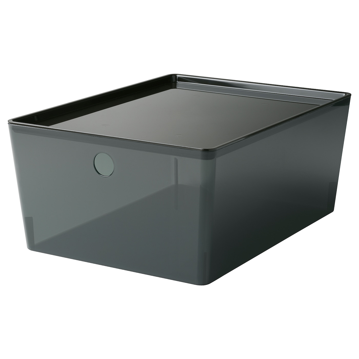Коробка с крышкой - KUGGIS IKEA/ КУГГИС ИКЕА, 26х35х15 см, черный