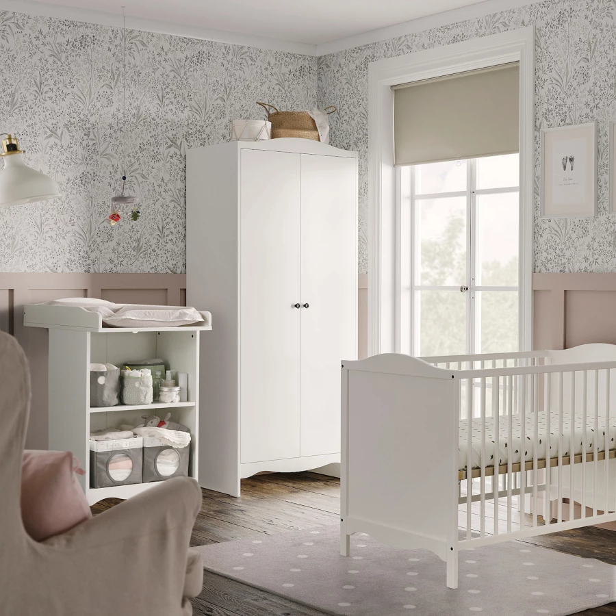 Комплект детской мебели - IKEA SMÅGÖRA/SMAGORA, 120x60см, белый, СМОГЁРА ИКЕА (изображение №2)
