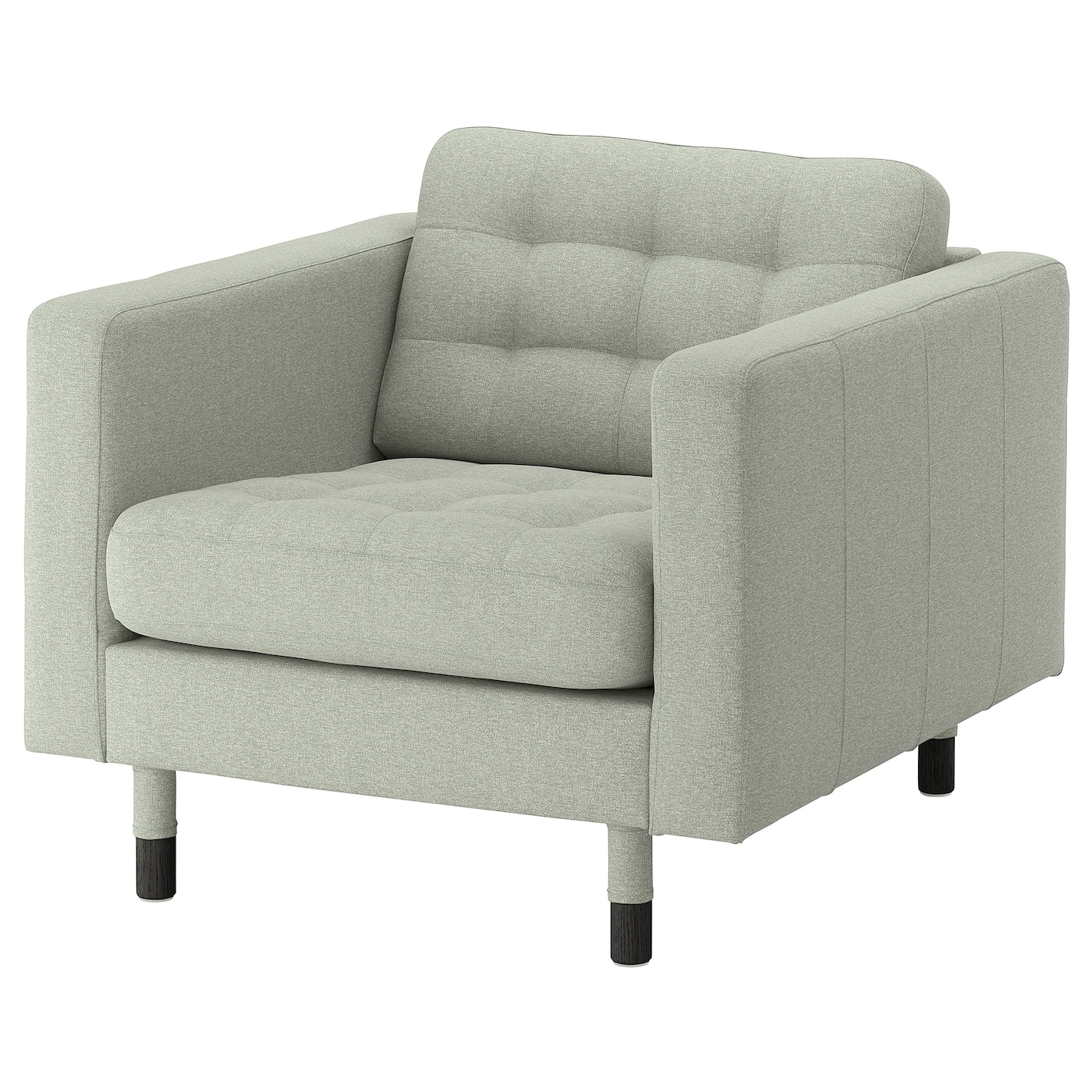 Кресло - IKEA LANDSKRONA, 89х89х78 см, салатовый, ЛАНДСКРУНА ИКЕА