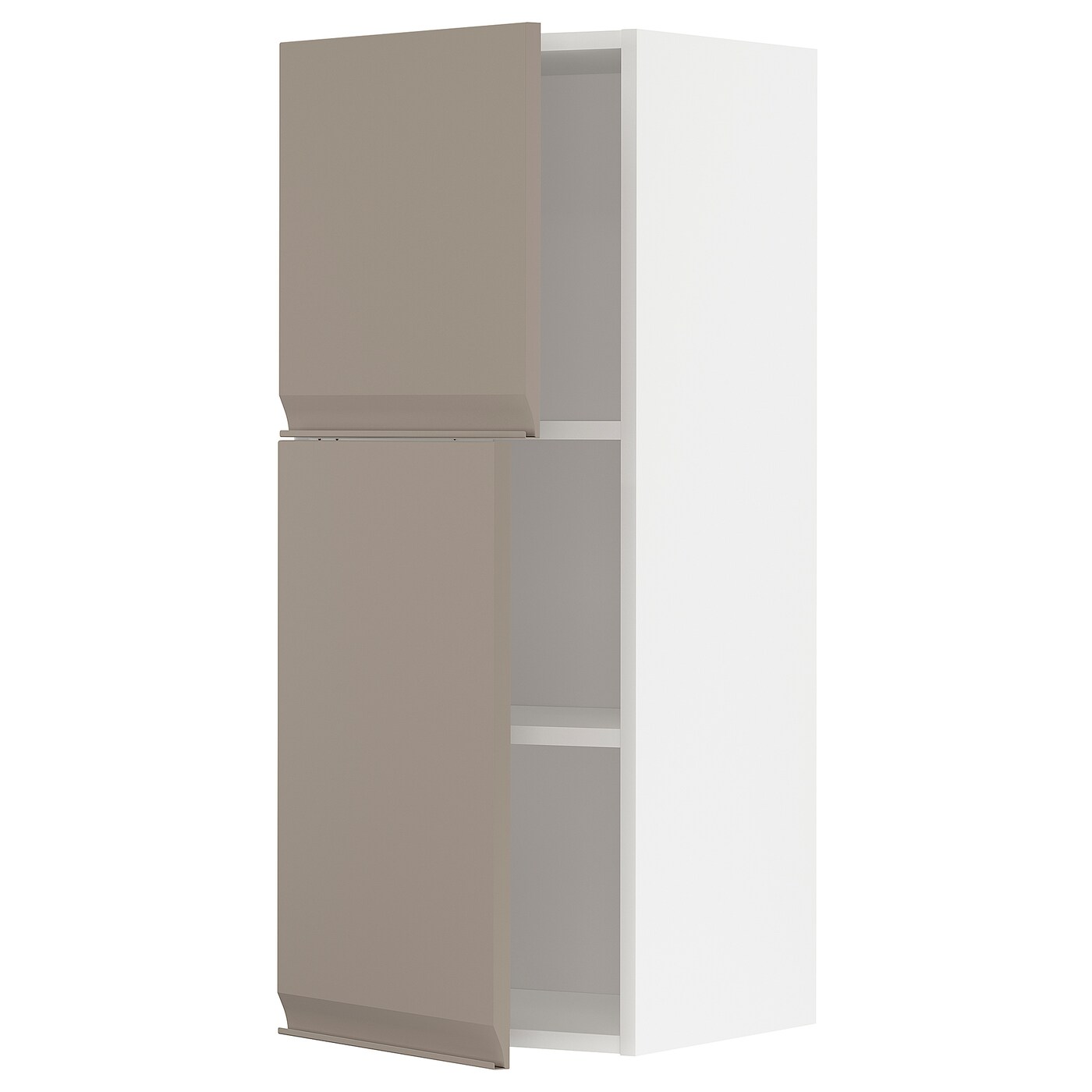 Навесной шкаф с полкой - METOD IKEA/ МЕТОД ИКЕА, 100х40 см, белый/светло-коричневый