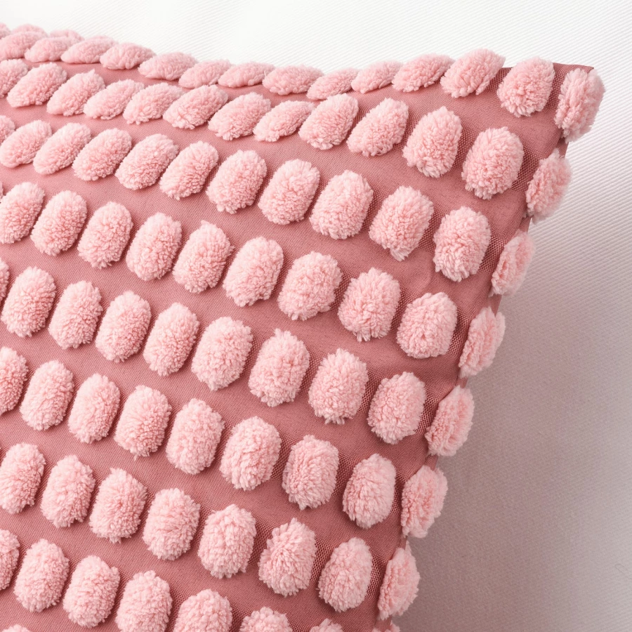 Чехол на подушку - SVARTPOPPEL  IKEA/ СВАРТПОППЕЛ ИКЕА, 50х50 см,  розовый (изображение №3)
