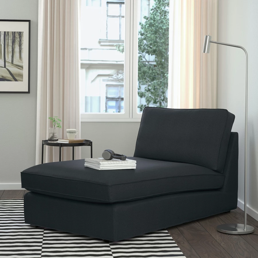 Кресло-кровать - IKEA KIVIK/КИВИК ИКЕА, 83х90х163 см, черный (изображение №2)
