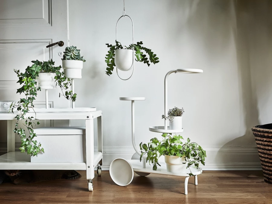 Подставка для растений - IKEA CHILISTRÅN/CHILISTRAN, 24 см, белый, ЧИЛИСТРОН ИКЕА (изображение №6)