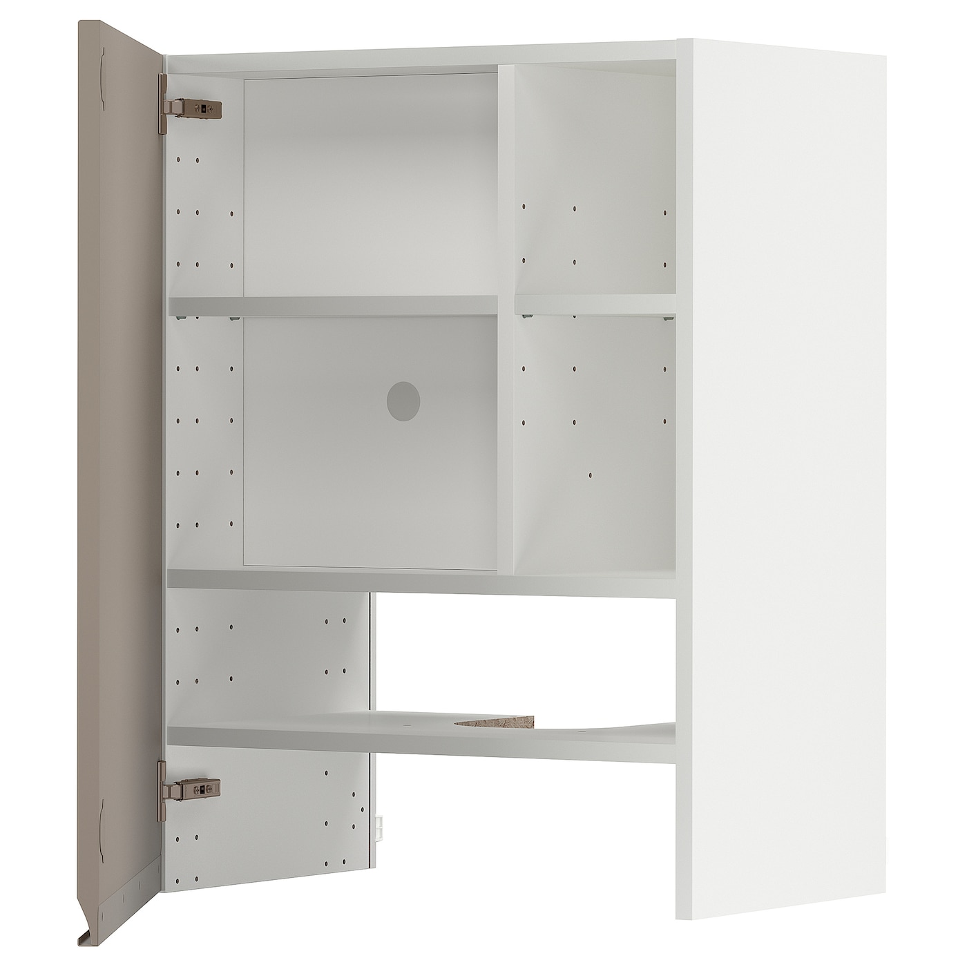 Навесной шкаф с полкой - METOD IKEA/ МЕТОД ИКЕА, 60х80 см, белый/бежевый