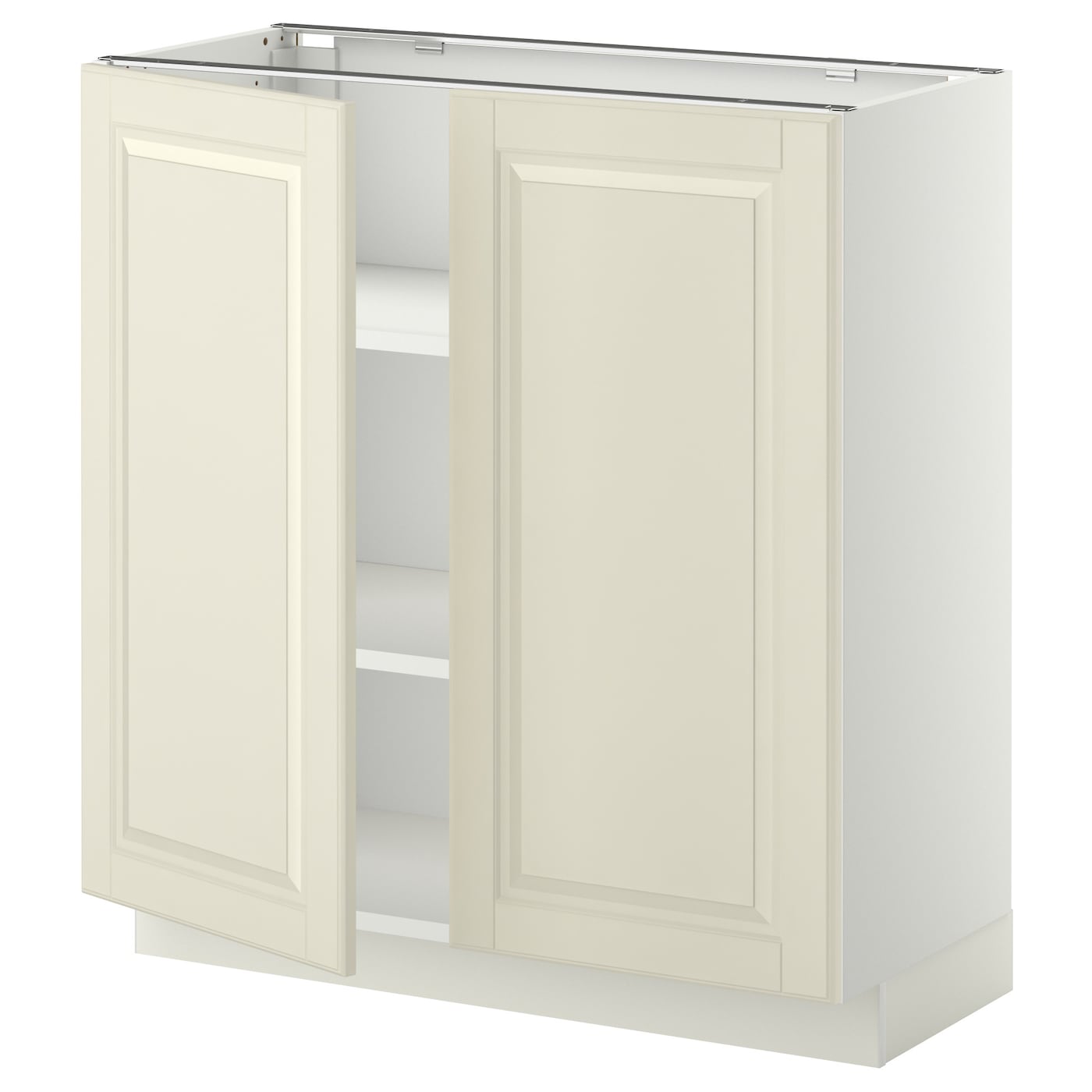 Напольный шкаф - IKEA METOD, 88x39,5x80см, белый/светло-бежевый, МЕТОД ИКЕА