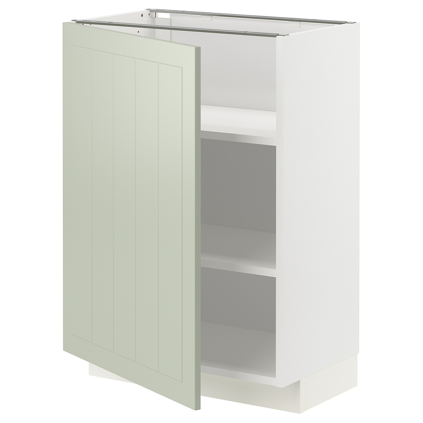 Напольный шкаф - METOD IKEA/ МЕТОД ИКЕА,  88х60 см, белый/зеленый