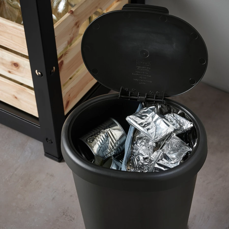 Корзина для мусора - IKEA HÖLASS/HOLASS, 8л, ХЕЛАСС ИКЕА (изображение №4)