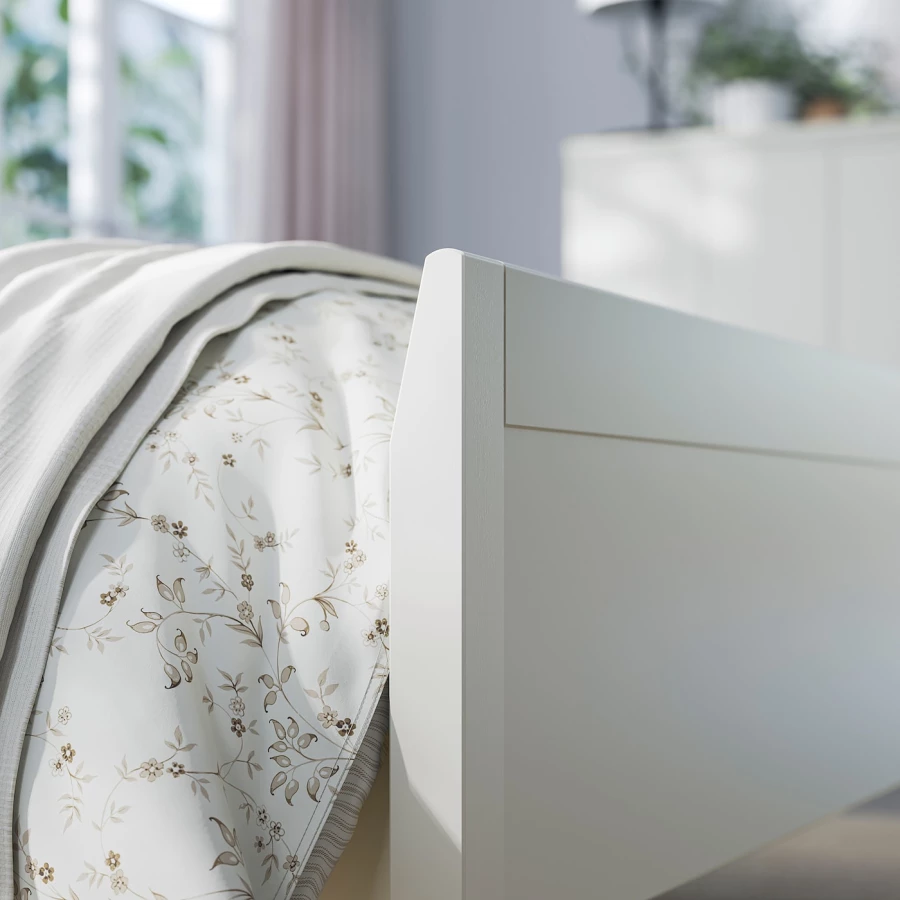 Каркас кровати - IKEA IDANÄS/IDANAS, 200х160 см, белый, ИДАНЭС ИКЕА (изображение №6)