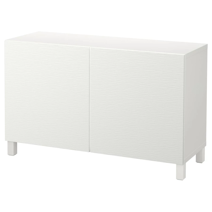 Комбинация для хранения - BESTÅ/ BESTА IKEA/ БЕСТА/БЕСТО ИКЕА, 74х120 см, белый (изображение №1)