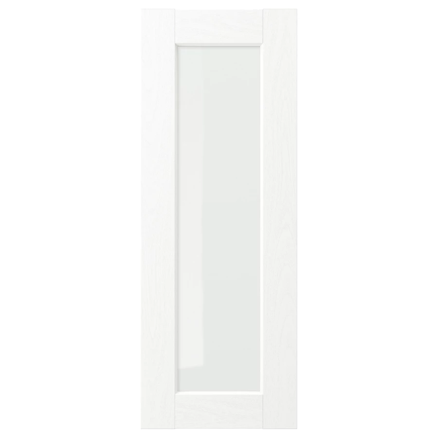 Дверца со стеклом - ENKÖPING/ENKOPING, 80х30 см, белый, ЭНКОПИНГ/ЭНКЁПИНГ ИКЕА (изображение №1)
