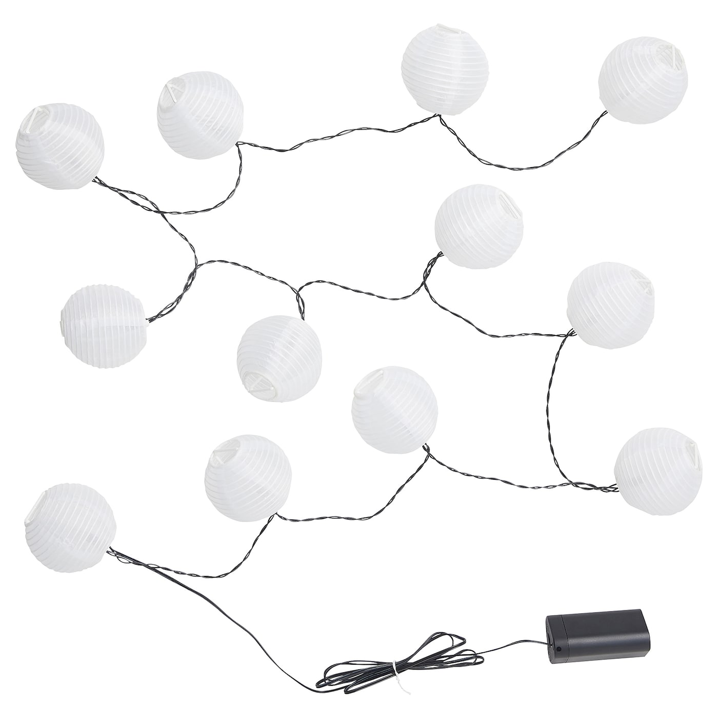 Светодиодная гирлянда - IKEA SOLVINDEN, 12 ламп, белый, СОЛВИНДЕН ИКЕА