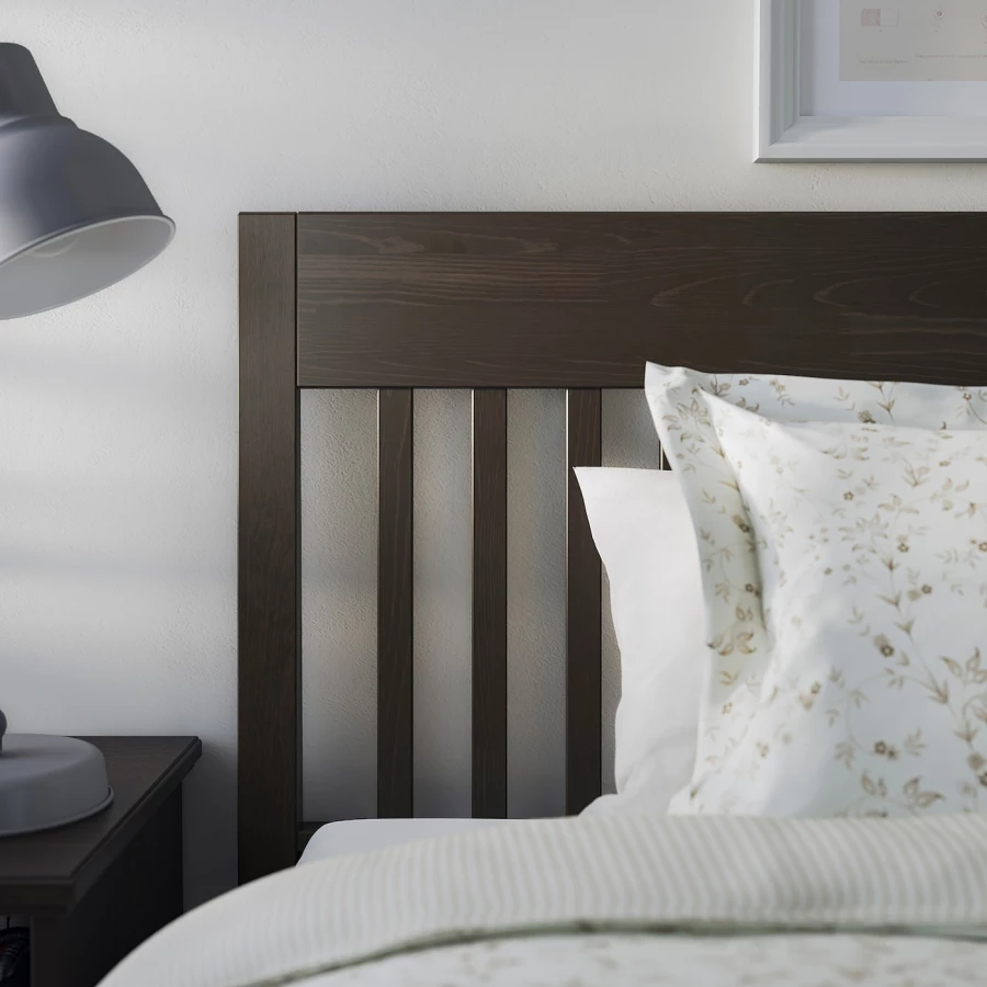 Комбинация мебели для спальни - IKEA IDANÄS/LINDBÅDEN/IDANAS/LINDBADEN, 200x140см, коричневый, ИДАНЭС/ЛИНДБАДЕН ИКЕА (изображение №2)