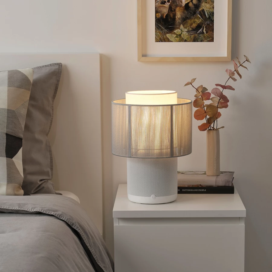 Колонка-лампа Wi-Fi - IKEA SYMFONISK, 16х20 см, белый, СИМФОНИСК ИКЕА (изображение №5)