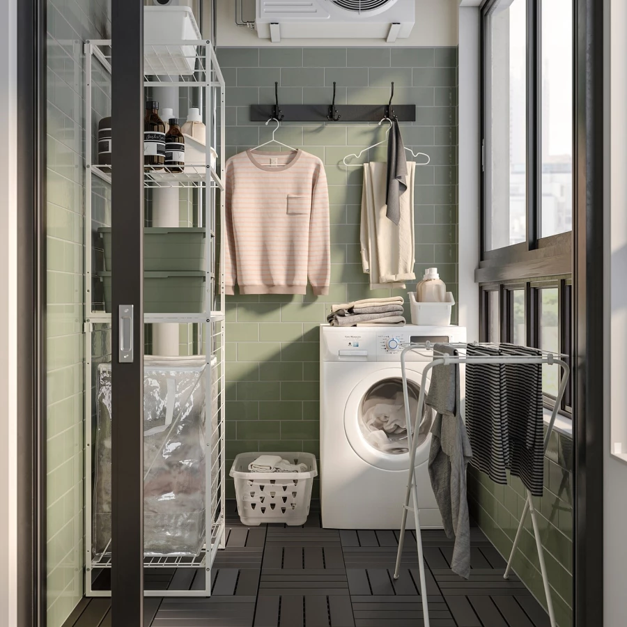 Шкаф - JOSTEIN  IKEA/ ЙОСТЕЙН  ИКЕА, 180х61 см , белый (изображение №2)