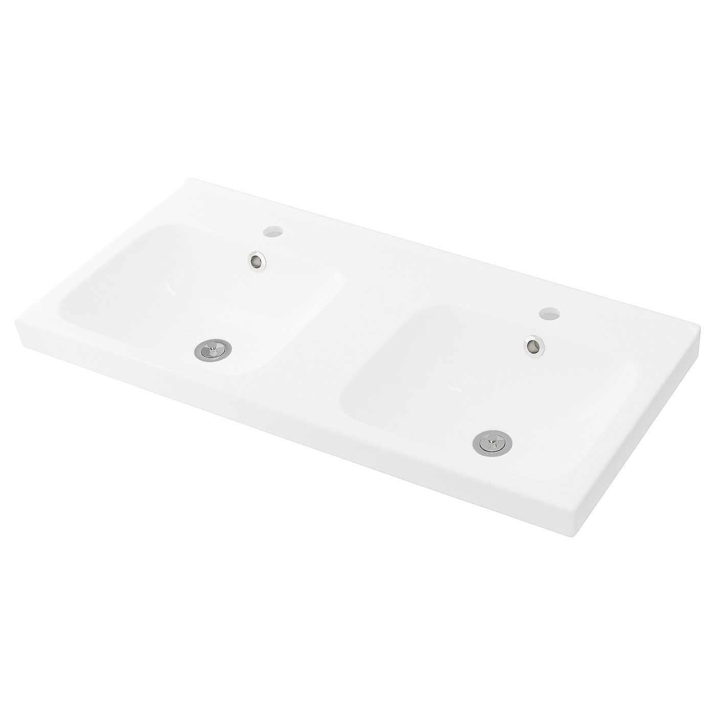 Двойная раковина - IKEA ODENSVIK, 103х49х6 см, белый, ОДЕНСВИК ИКЕА за ...