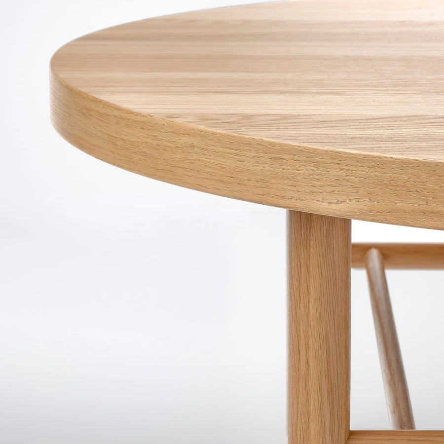 Журнальный стол - LISTERBY  IKEA/ ЛИСТЕРБИ ИКЕА, 90 см, под беленый дуб (изображение №4)