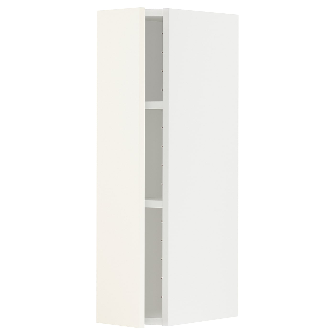 Навесной шкаф с полкой - METOD IKEA/ МЕТОД ИКЕА, 80х20 см, белый/кремовый