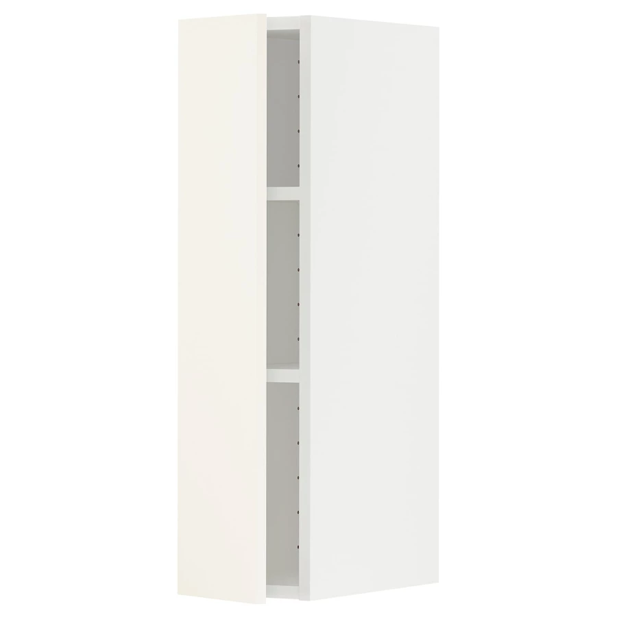Навесной шкаф с полкой - METOD IKEA/ МЕТОД ИКЕА, 80х20 см, белый/кремовый (изображение №1)