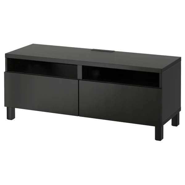 Тумба под ТВ - IKEA BESTÅ/BESTA, 120x42x48 см, черный, Бесто ИКЕА