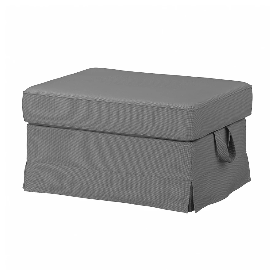 Чехол для пуфа с отделением для хранения -  IKEA VIMLE/ВИМЛЕ ИКЕА , серый (изображение №1)