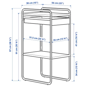 Второе фото. SUNNERSTA Стойка для хранения ИКЕА