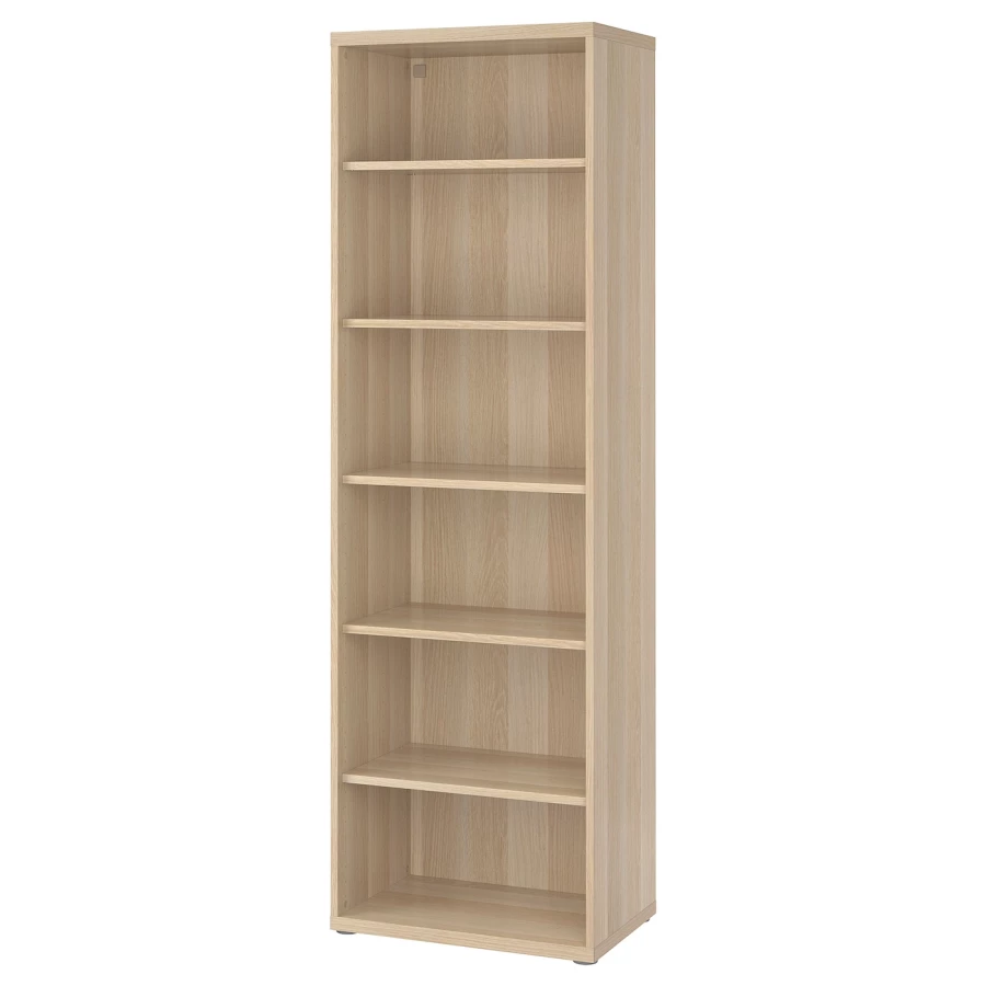 Книжный шкаф - IKEA BESTA/BESTÅ/БЕСТА ИКЕА, 193x40x60см, под беленый дуб (изображение №1)