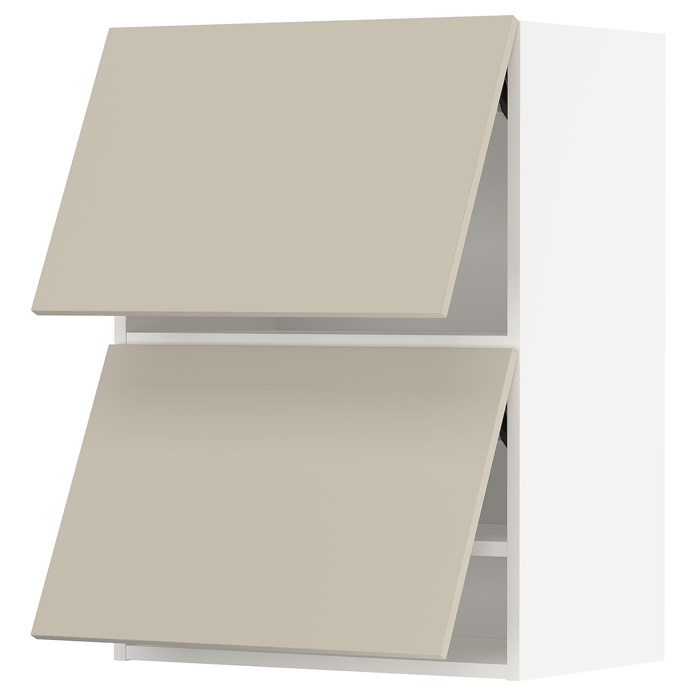 Навесной шкаф - METOD IKEA/ МЕТОД ИКЕА, 80х60 см, белый/светло-коричневый