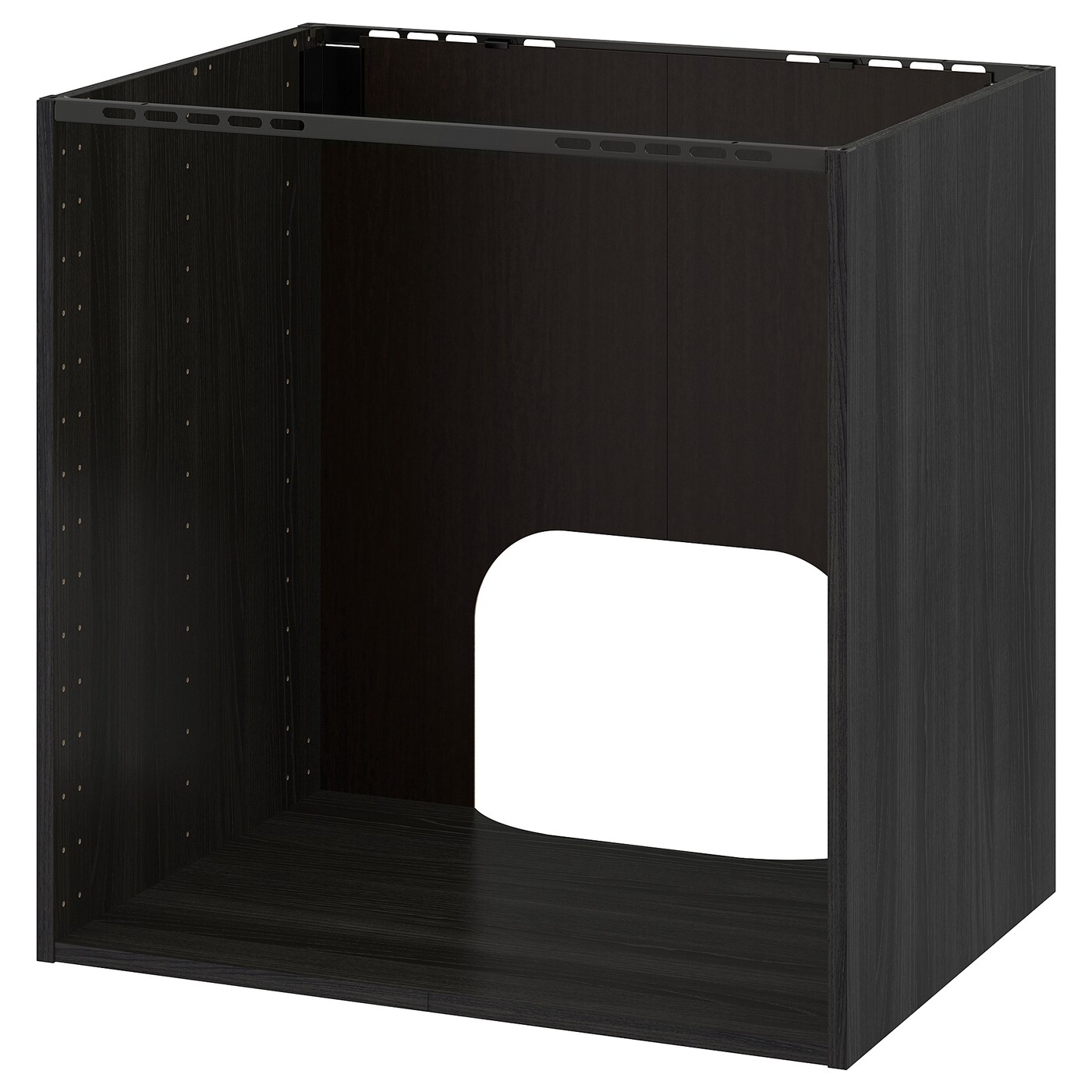 Шкаф для духовки и мойки - METOD IKEA/МЕТОД ИКЕА, 80х80 см, черный