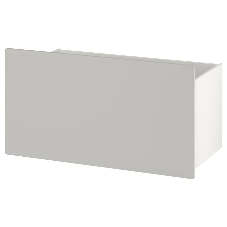 Ящик - IKEA SMÅSTAD/SMASTAD/СМОСТАД ИКЕА, 48х49х90 см, серый/белый (изображение №1)