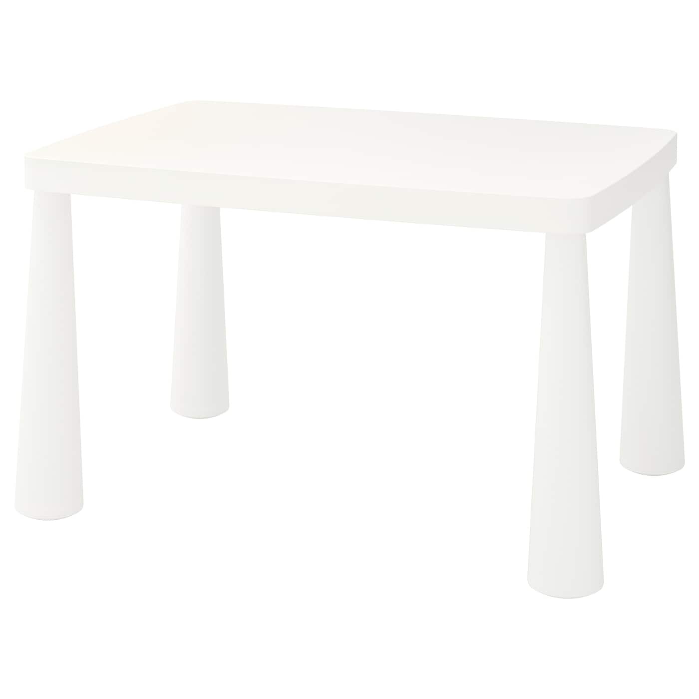Стол детский - IKEA MAMMUT/МАММУТ  ИКЕА, 77x55 см, белый