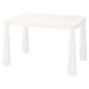 Стол детский - IKEA MAMMUT/МАММУТ  ИКЕА, 77x55 см, белый