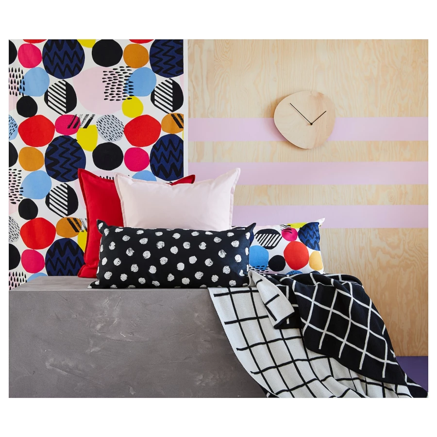 Чехол на подушку - GURLI IKEA/ ГУРЛИ ИКЕА, 50х50 см,  светло-розовый (изображение №3)